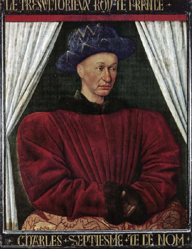 Jean Fouquet Portrait of Charles VII Sweden oil painting art